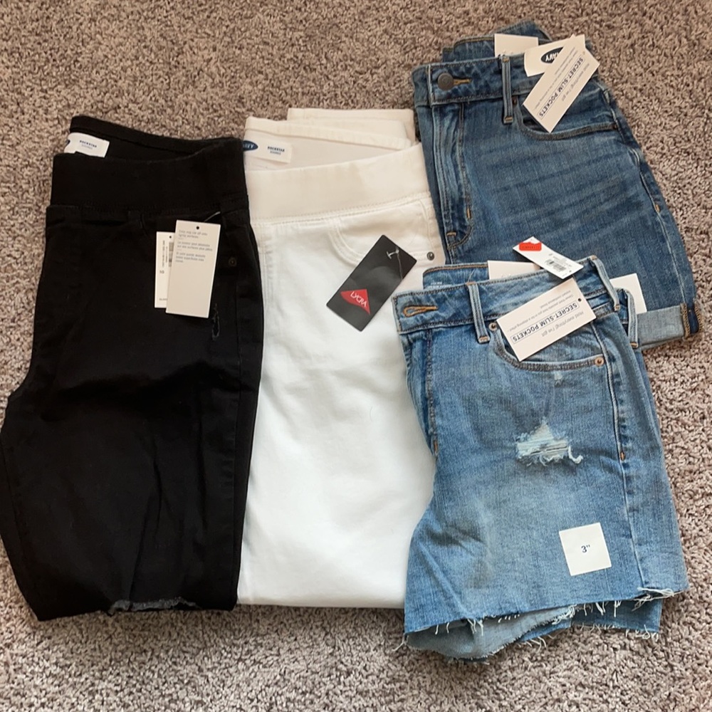 Old Navy Pants and Shorts Lot *Size 10* NWT
